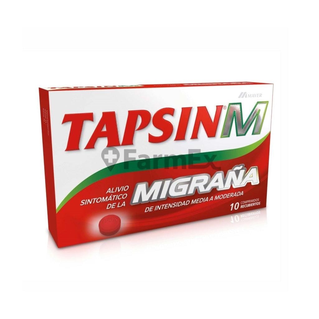 Tapsin Migraña x 10 comprimidos Farmex-BanMedica-Persistente